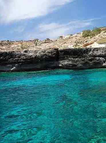 Cala creta Lampedusa